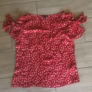 Floral Banana Republic blouse